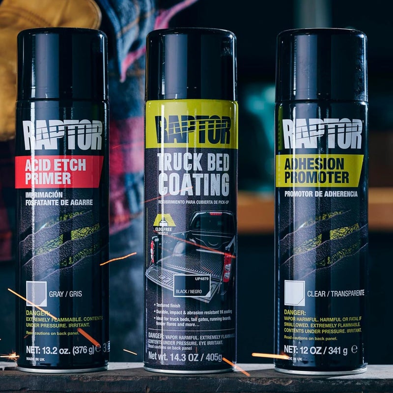 U-POl RAPTOR Etch Primer 1K Aerosol UP5023 13.2 Oz, Gray - Image 1