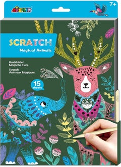 Avenir A4 Scratch Book - Magical Animals 