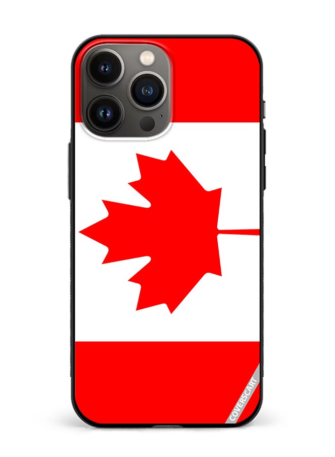 COVERSCART Protective Case Cover For Apple iPhone 14 Pro Canada Flag Design Multicolour