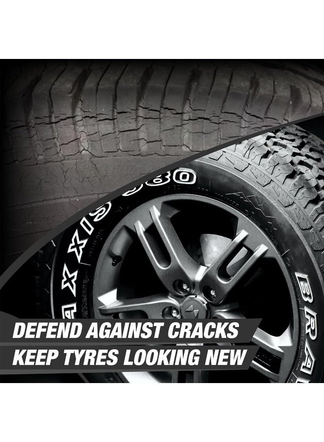 فينكس مجموعة فينيكس كومبو - 3 قطع من سائل تلميع الأحذية والإطارات من فينيكس، 100 مل، لون أسود، لاستعادة اللمعان للأحذية الجلدية والجزم وإطارات السيارات، لمعان فوري، إزالة الأوساخ، حماية من التشققات، لمسة نهائية تدوم طويلاً، سهل الاستخدام بفضل الإسفنجة المدمجة. - Image 4