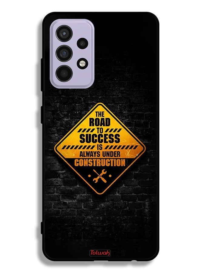 Tolwak Samsung Galaxy A52s 5G Protective Case Cover The Road To Success Is Always Under Construction - Image 1