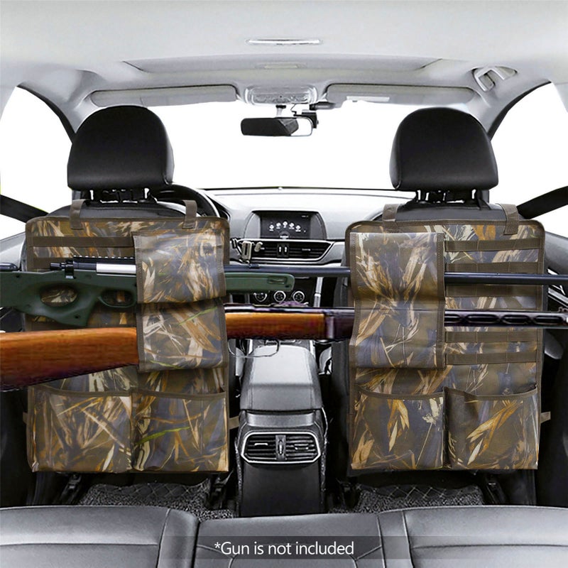 Car Seat Back Organizer Bag Hanging Bag Storage Bag Holder Rack with Molle Straps Molle Vehicle Panel Pockets Universal - Image 4
