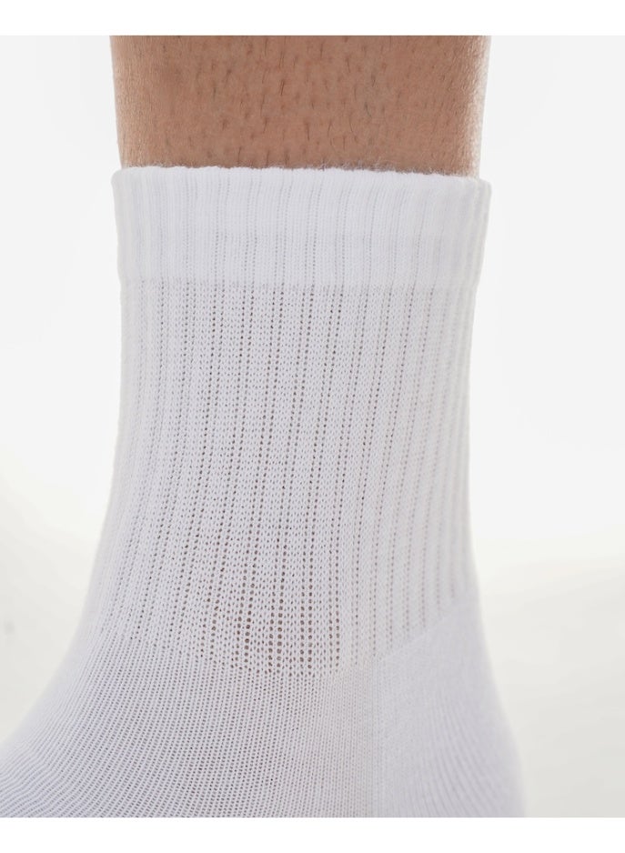 Elementa Mid-Length Comfort Socks 1 Pair with Arch Support and Peppermint Oil Technology – Soft Breathable Everyday Socks - White - Image 5