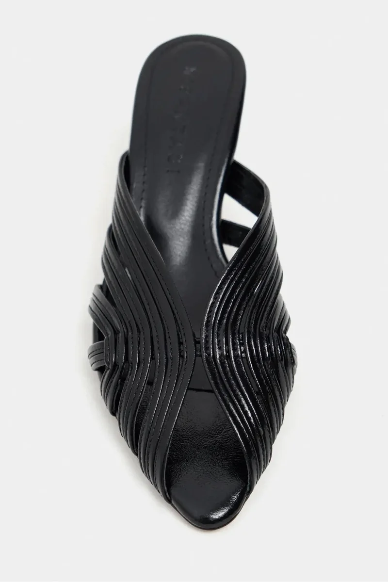 Nisantasi Shoes  Rosie Toe Detail Caged Heel Mule — Black for Women | Best Price UAE