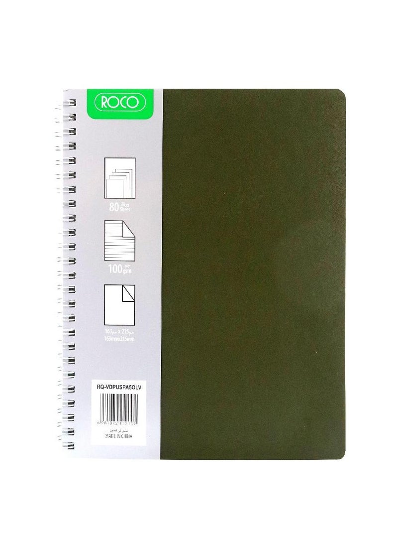 ROCO Notebook Leatherette16.3 X 21.5 cm80 Sheets - Image 1