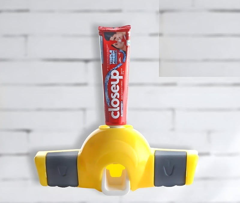 Whitecloud TRANSFORMING HOMES® Automatic Squeezer Toothpaste Dispenser with Detachable Toothbrush Holder for Home and Bathroom Multicolor (Brushes Not Included) (JX600) - Image 4