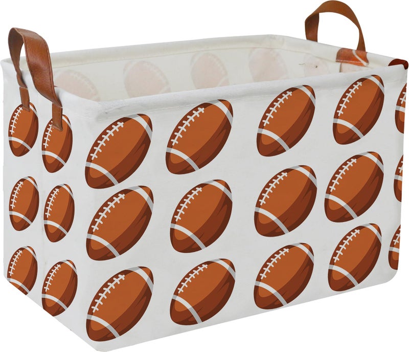 CLOCOR Rectangular Storage Basket Storage Bin Gift Basket Room DecorRugby