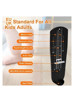 PRO Foot Gauge Shoe Size Measuring Device Children Shoe Size Measuring Device with 1 Tape Measure Feet for Determining Shoe Sizes Children Women Men for EUR UK Shoe Measuring Device  - Image 4