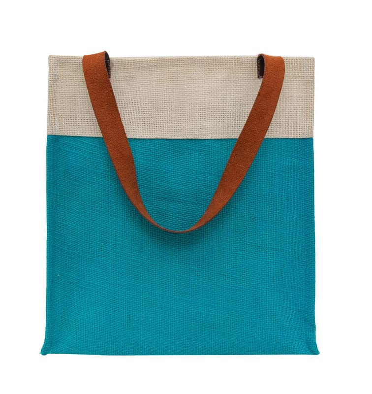 JUTEKA Stylish, Baby Pink,Durable, Multipurpose Hand Bag for Lunch, Shopping, Eco Friendly Jute Bag with Leather Handles…… - Image 3