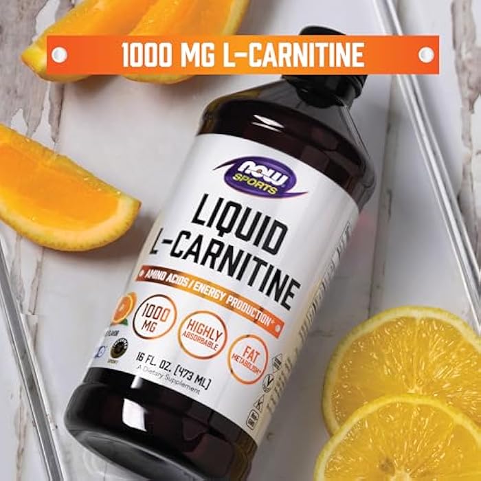 now Sports Nutrition, L-Carnitine Liquid 1000 mg, Highly Absorbable, Citrus, 16-Ounce - Image 3