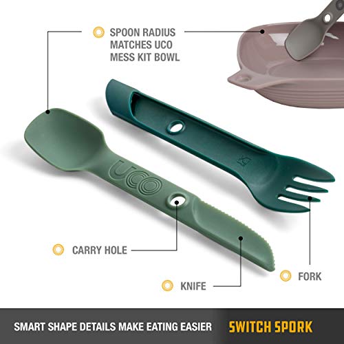 UCO 2-Piece Switch Spork Camping Spoon-Fork-Knife Utensil - Image 4