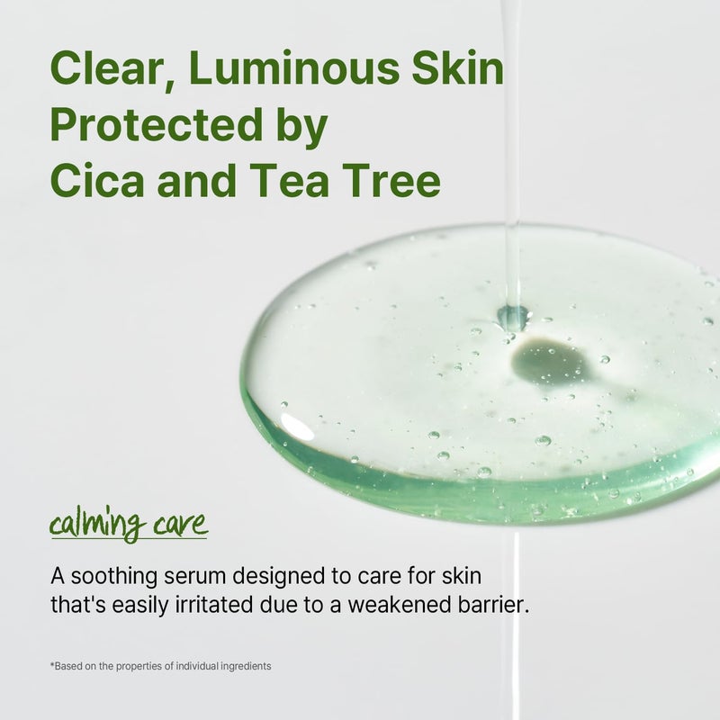 AVCA Cica Tea Tree Calming Serum 100ml(3.38 fl. oz) â€“ Soothing for Redness & Sensitive, Blemish-Prone Skin, Oil Control,Korean Skincare - Image 3