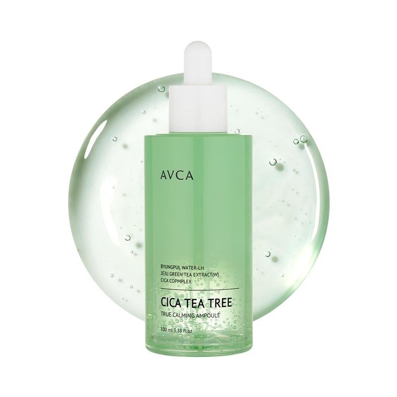 AVCA Cica Tea Tree Calming Serum 100ml(3.38 fl. oz) â€“ Soothing for Redness & Sensitive, Blemish-Prone Skin, Oil Control,Korean Skincare - Image 1