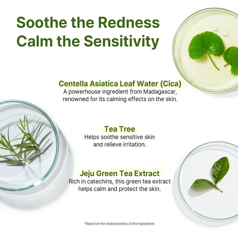 AVCA Cica Tea Tree Calming Serum 100ml(3.38 fl. oz) â€“ Soothing for Redness & Sensitive, Blemish-Prone Skin, Oil Control,Korean Skincare - Image 4