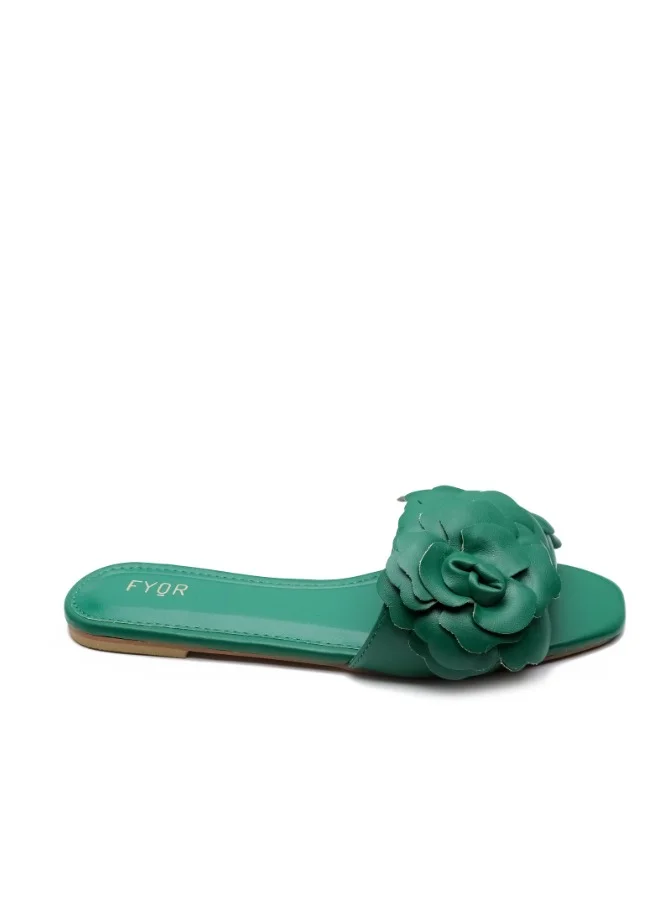 فايور صندل سهل الارتداء بزهرة صناعية