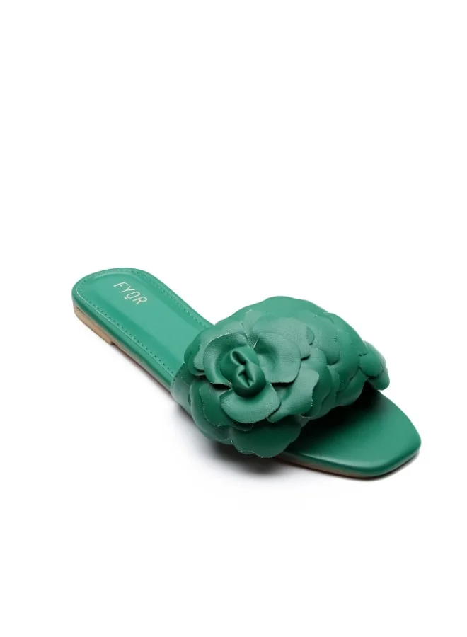 فايور صندل سهل الارتداء بزهرة صناعية