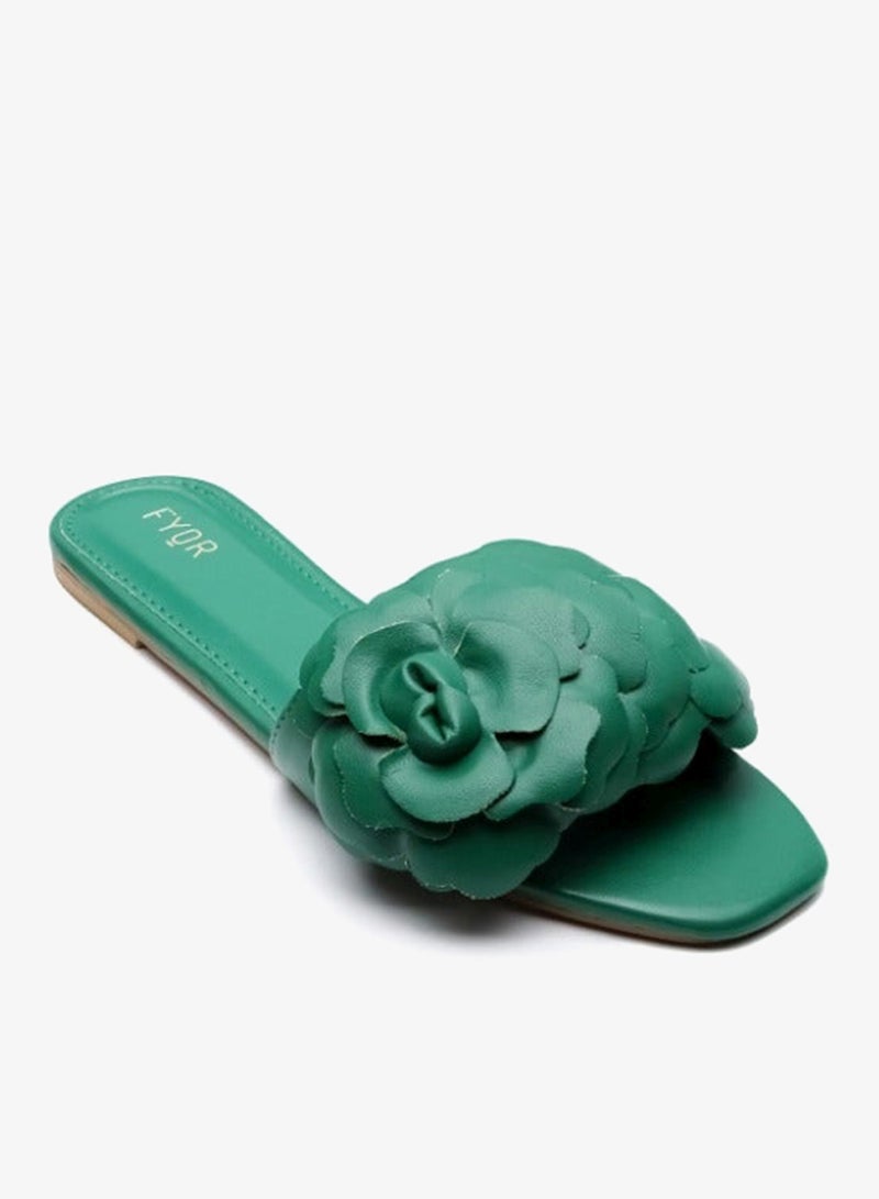 FYOR Faux Flower Slip On Sandal MY 222 - Image 2