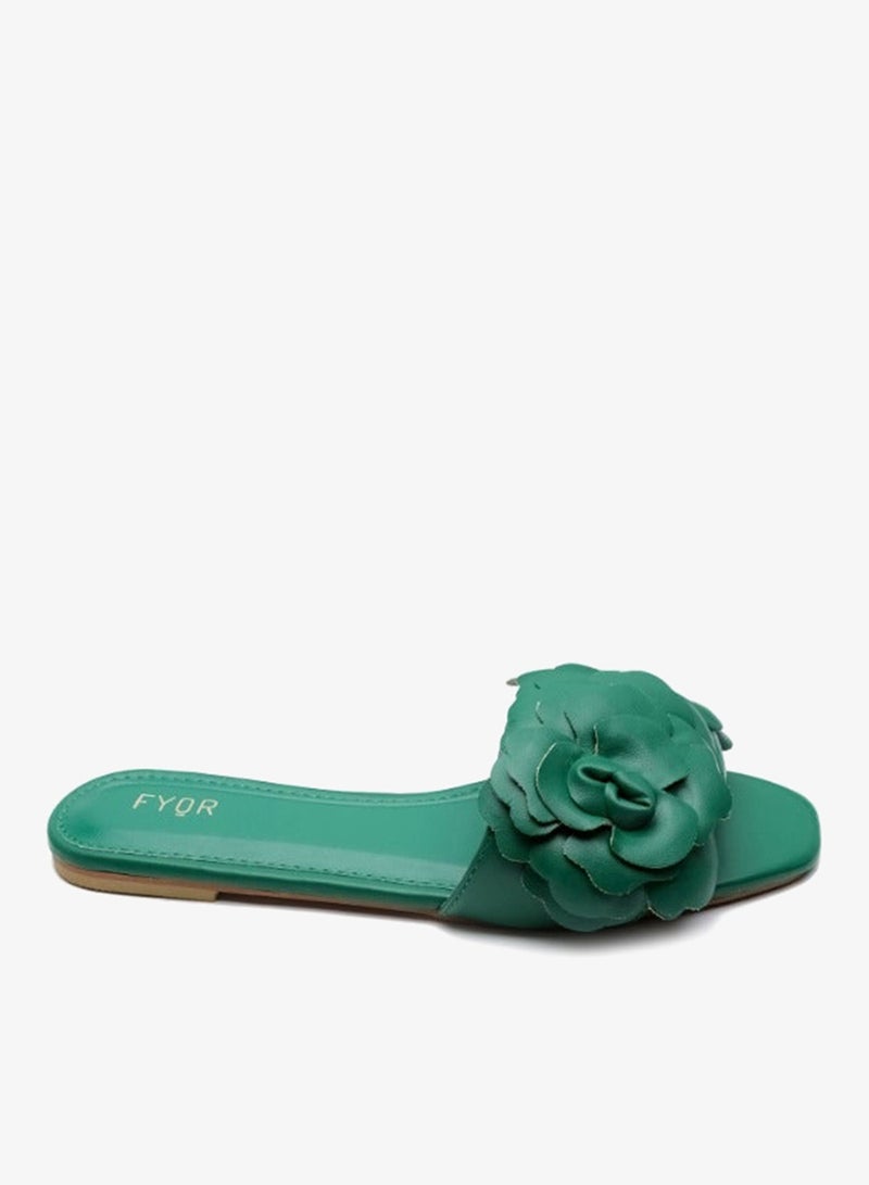FYOR Faux Flower Slip On Sandal MY 222 - Image 1