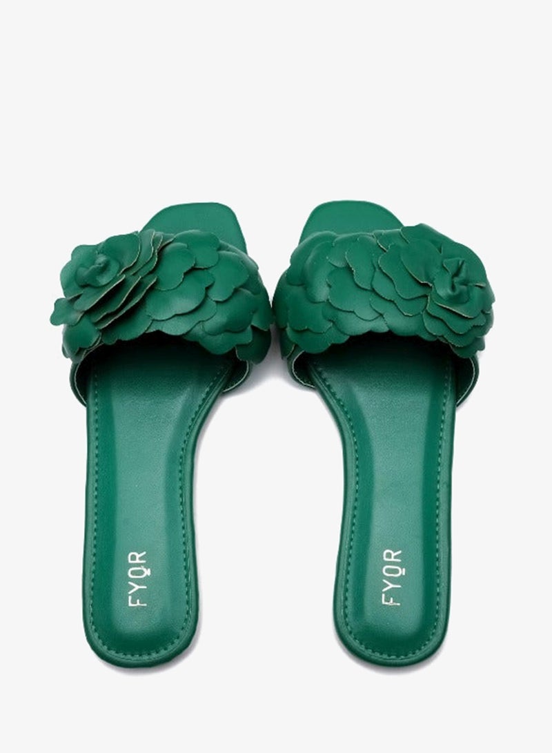 FYOR Faux Flower Slip On Sandal MY 222 - Image 4
