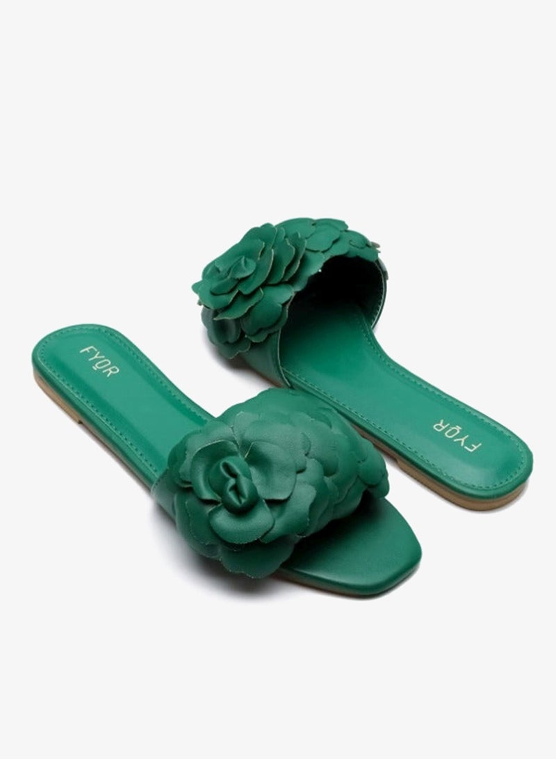 FYOR Faux Flower Slip On Sandal MY 222 - Image 3