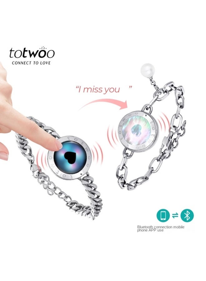 totwoo Smart Love Bracelet For Long-distance Couples, Remote Interaction, Smart Sensing Vibration - Image 4
