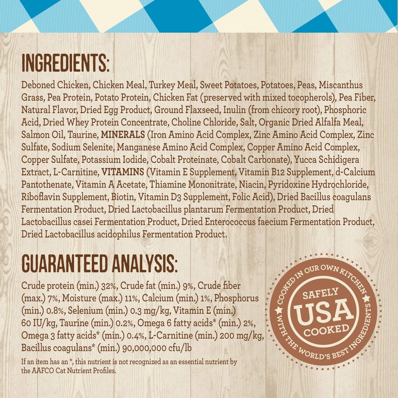 Merrick Purrfect Bistro Grain Free Natural Dry Cat Food for Adult Cats, Complete Care Hairball Control Recipe - 4 lb. Bag - Image 5