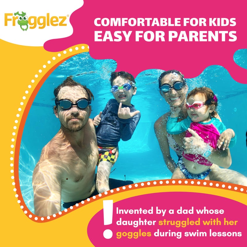 Frogglez Kids Swimming Goggles â€“ Anti-Fog, Leakproof, Ages 3â€“10, 100% UV Protection, Soft Pain-Free Strap, No Hair Pulling, No Squished Eyes/Ears, Parent-Approved Comfort u0026 Safety, Daniel Tiger, Red - Image 5