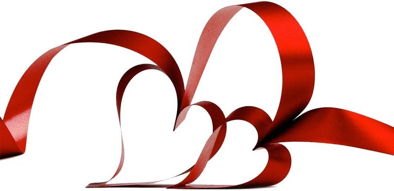 OLYPHAN Red Curling Ribbon Christmas Valentine Clearance Metallic Crimped Iridescent for Holiday Gift Wrap, Sparkling Party Decoration, School, Crafts & Floral Valentines Day - Image 2