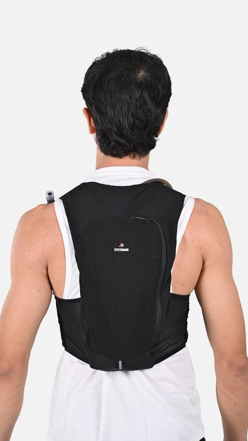 ENDURACE Hydration Vest, Running and Hiking Pack, 2L Bladder Compatible, 6 Pockets, Adjustable Straps, Black - Image 3