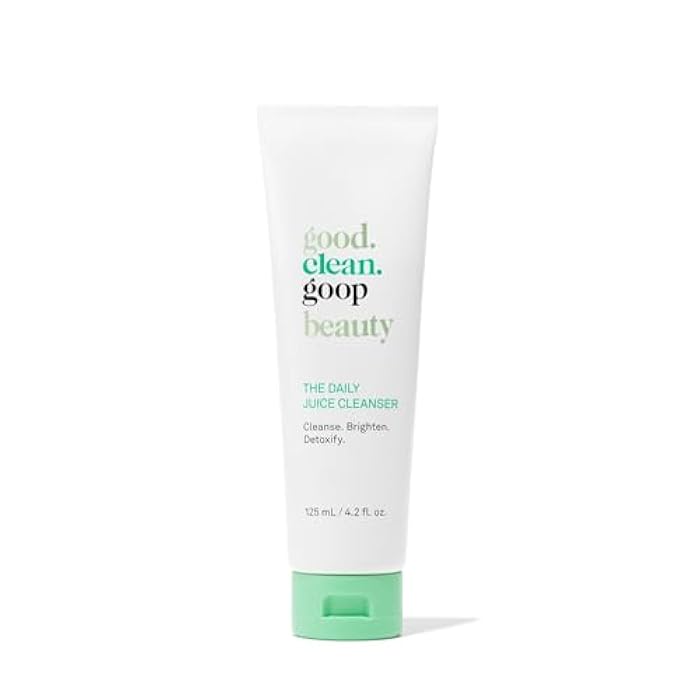 good.clean.goop beauty The Daily Juice Cleanser | Foaming Facial Cleanser to Hydrate & Cleanse Skin | Fruit Enzyme, Chlorella Extract & Spinach Leaf Extract | Face Wash to Detoxify Skin | 4.2 Fl oz - Image 1