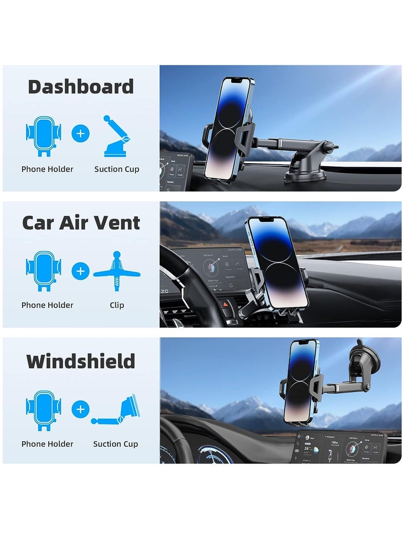 ELTRAZONE Windshield Dashboard Flexible Adjustable Arm Gooseneck Car Suction Cup Mobile Phone Holder Stand Bracket. - Image 2