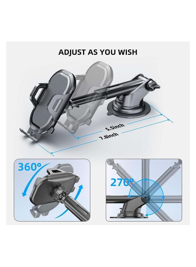 ELTRAZONE Windshield Dashboard Flexible Adjustable Arm Gooseneck Car Suction Cup Mobile Phone Holder Stand Bracket. - Image 5