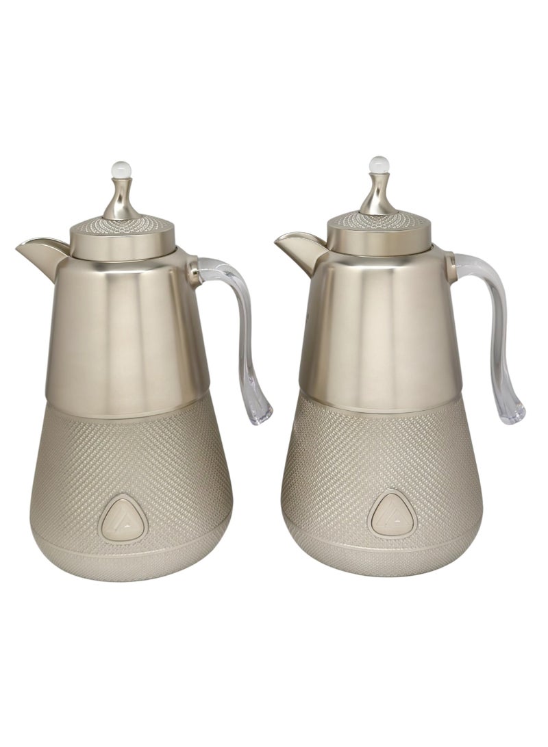 LALOZA 2 Piece Thermos Set With Capacity 1L Each | Premium ABS Plastic, Excellent Heat Retention - Image 3