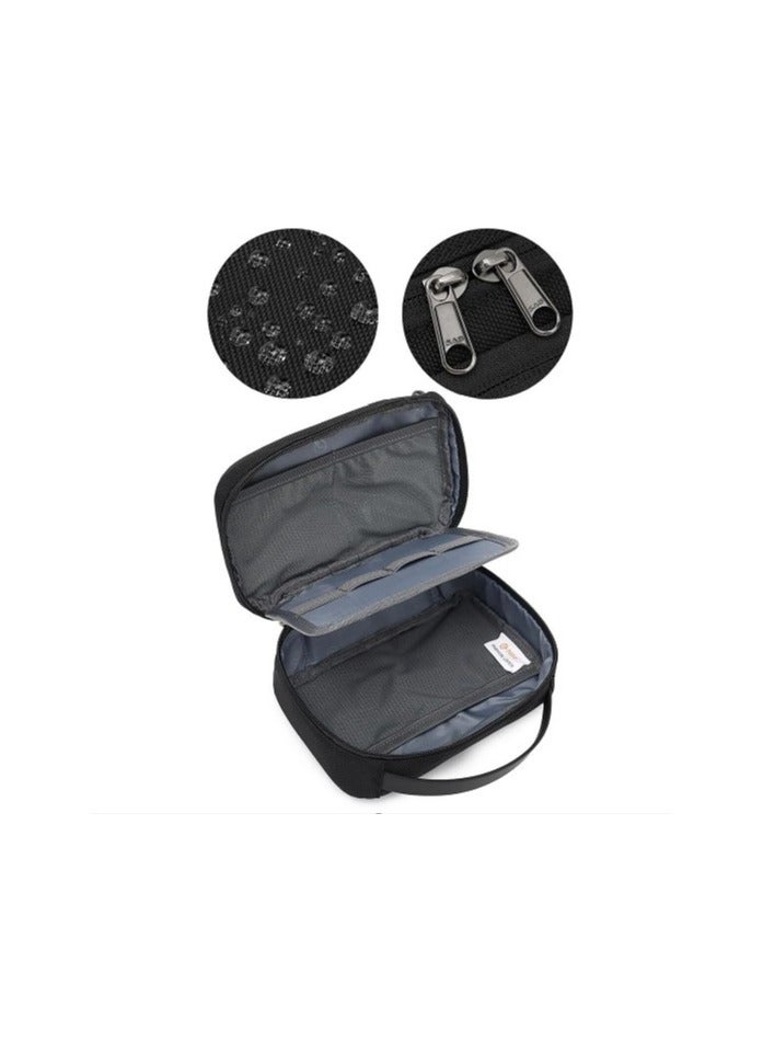 REBENUO Storage Bag with Charging Port, High Quality Travel Toiletry Kit, Perfect for Keeping Your Personal Items, BLUE | PS-829 - Image 4