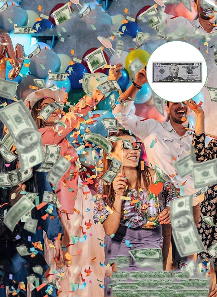 MissTiara 1000 Pieces Play Money for Kids Prop Money 50 Dollar Bills Copy Money Magician Porp,Movie Props - Image 2