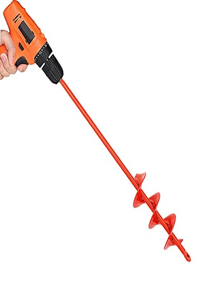 MAXCCINO Auger Drill Bit for Planting 2"(D) x14.5(L), Garden Ground Earth Spiral Drill Bit for 3/8" Hex Drive Drill, for Post Hole Digger Bulb Bedding Digging Plant Rapid Planter - Image 1