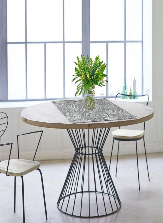  انتكس بيت الستائر مفرش طاولة من الكتان من انتكس هوم اناليا مناسب لتزيين الطاولة في غرف الاستقبال والمعيشة وغرف النوم - تصميم عصري - مجموعة من أربع قطع 60x60 cm - Image 2