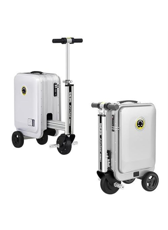 حقيبة سفر ذكية قابلة للركوب من Airwheel: سكوتر أمتعة كهربائي خفيف الوزن للسفر، مزود بقفل رقمي، ومقاوم للماء. - Image 1