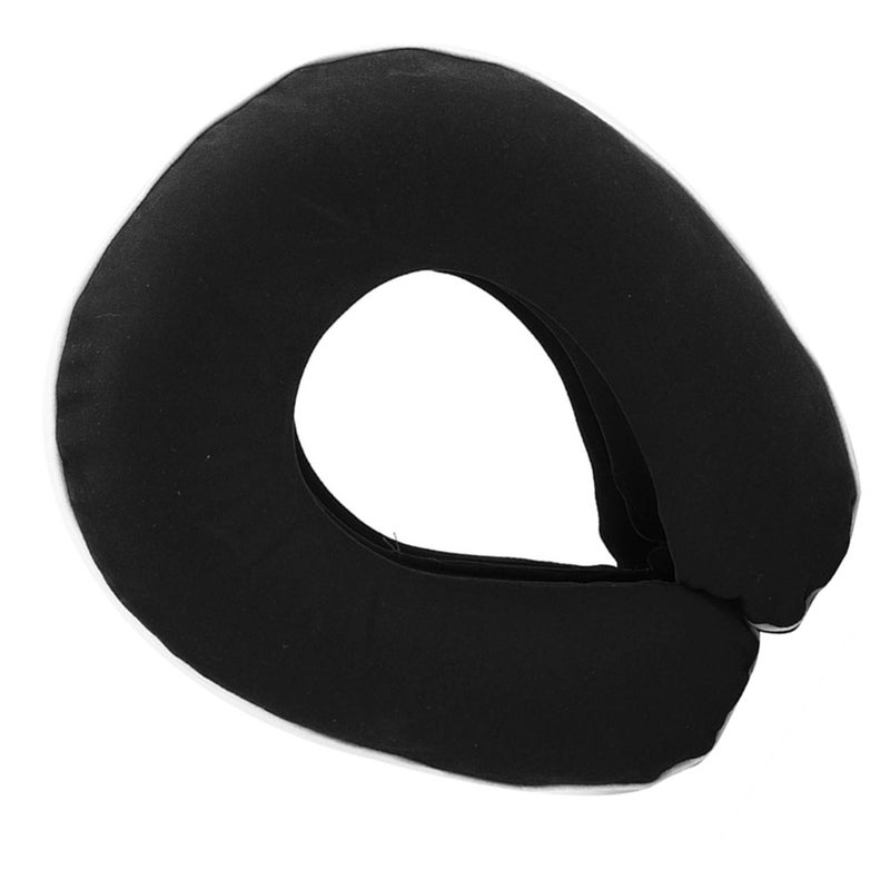 Inflatable Cervical Collar: Blue Ergonomic Low-front High-back Design - Soft Hook-and-loop Adjustable Neck Traction Device for Neck Support & Cervical Stretching Relief - Image 4