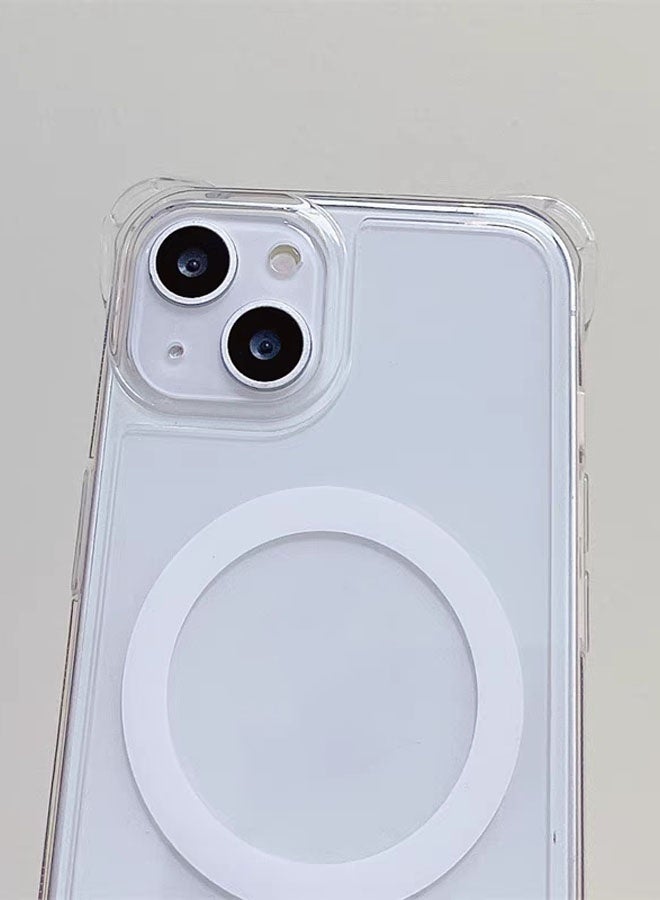 HD transparent MagSafe compatible magnetic phone case with airbag shockproof corners, ultra-thin powerful magnet case - Image 5