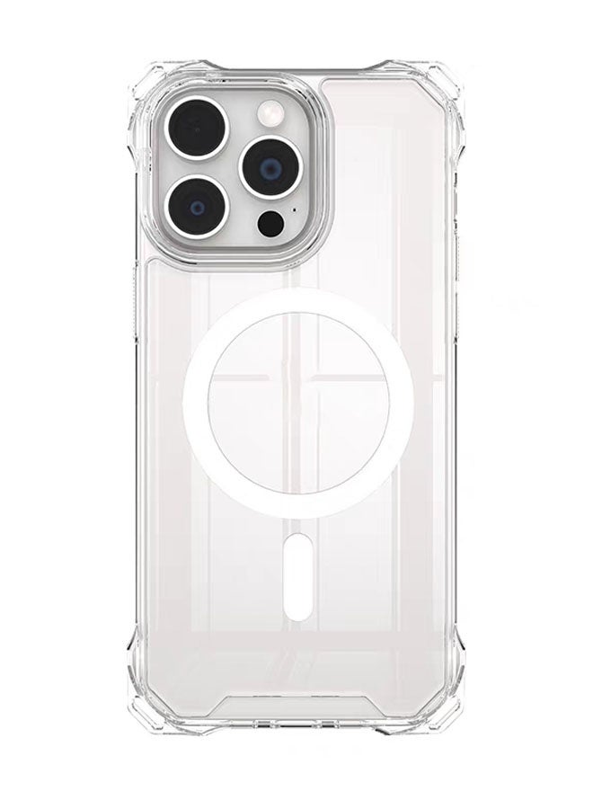 HD transparent MagSafe compatible magnetic phone case with airbag shockproof corners, ultra-thin powerful magnet case - Image 3