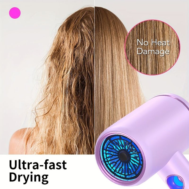 Professional Ionic Hair Dryer With Diffuser And Nozzles Grey - Image 3