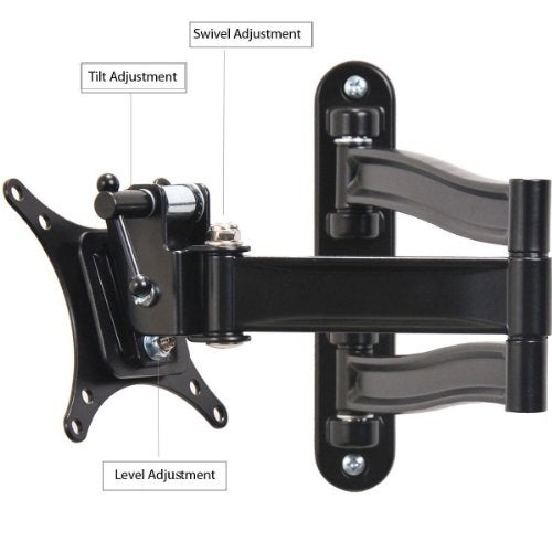 VideoSecu TV Wall Mount Articulating Arm Tilt Swivel Bracket for Most 19-39" TV Monitor Display VESA 100X100 75X75 up to 33LBS ML15B A28 - Image 2