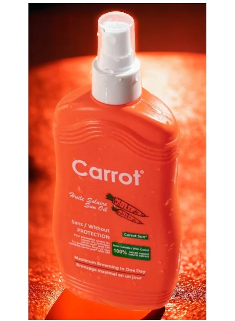 كاروت سان بخاخ زيت تسمير البشرة بالجزر 200 مل - Image 2