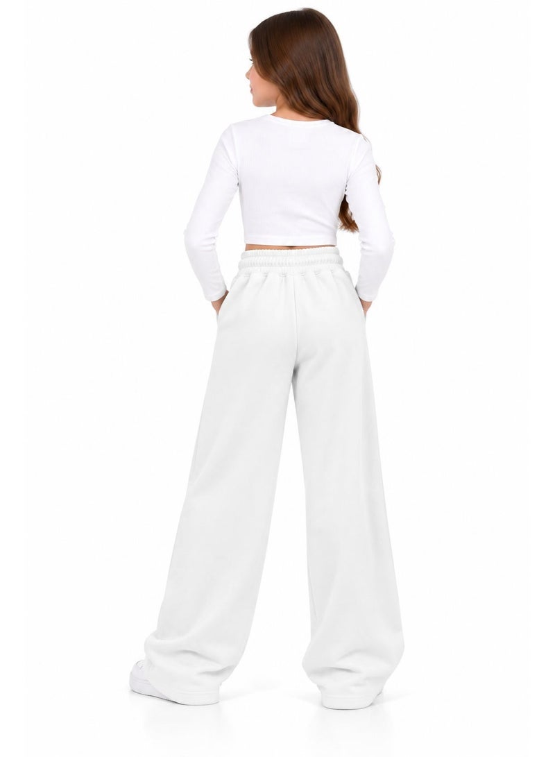 Caesar Girls' wide-leg trousers in Heshira fabric. - Image 3
