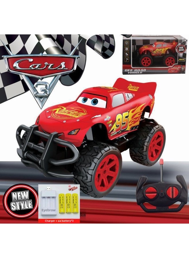 Remote Control Racing Story Toy Lightning McQueen Rechargeable Car Model Remote Control Car Boy Toy Simulation Racing Car-Colour:Off-road Model [equipped With A Set Of Charging]  - Image 1