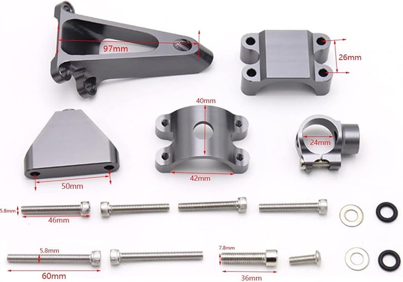 Motorcycle CNC Steering Damper Stabilizer Safety Control For CBR600F4I CBR 600F4I Color F - Image 4