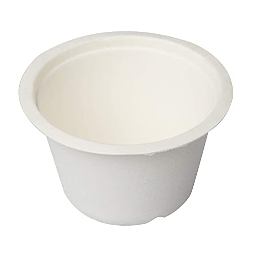 Amit Marketing Compostable Bagasse Round Bowl | Heavy Duty Biodegradable Eco-Friendly Disposable Sugarcane Leakproof Bowls for Food Serving, Catering, Takeaway & Daily Use | White, 50 Pcs - 450 ml - Image 1