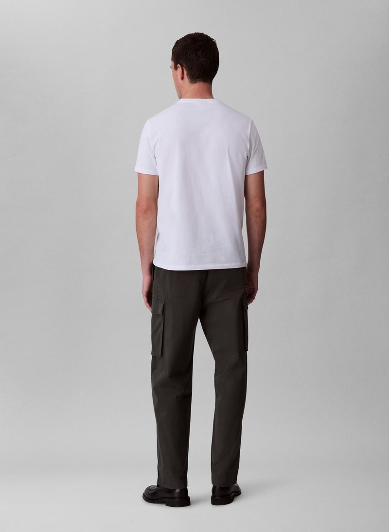 Calvin Klein Jeans Straight Cotton Twill Cargo Trousers - Image 2