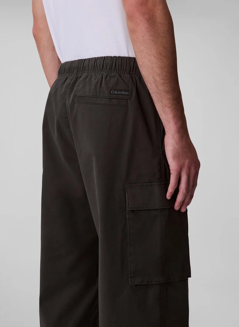 Calvin Klein Jeans  Straight Cotton Twill Cargo Trousers for Men | Best Price UAE